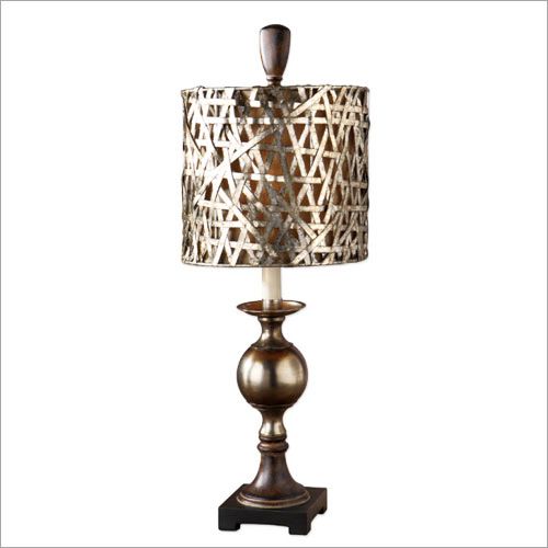 Uttermost Alita Champagne Buffet Lamp in Antiqued Cast Aluminum